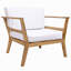 Ensemble de 2 fauteuils de jardin en bois d'acacia avec coussins Bodie