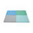 Blue/Green/Light Blue/Gray