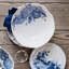 Blue Camellia Ceramic Serving Bowl