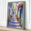 Mediterranean Alleyway Coastal - Wrapped Canvas-74973970-74973972