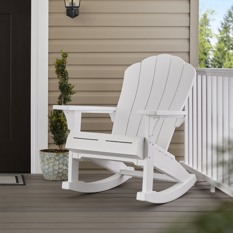 Chaise berçante Kir Everest Adirondack, Blanc