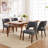 Upholstered Solid Wood Dining Side Chair-1558401749
