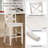 Solid Wood X-Back Counter Height Bar Stool-95448279-95448276
