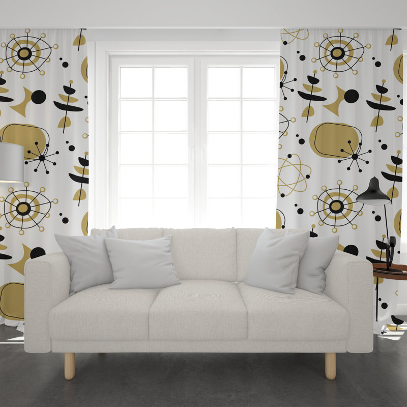 Paire de rideaux obscurcissant en polyester Ferndown, L 40 po x H 61 po