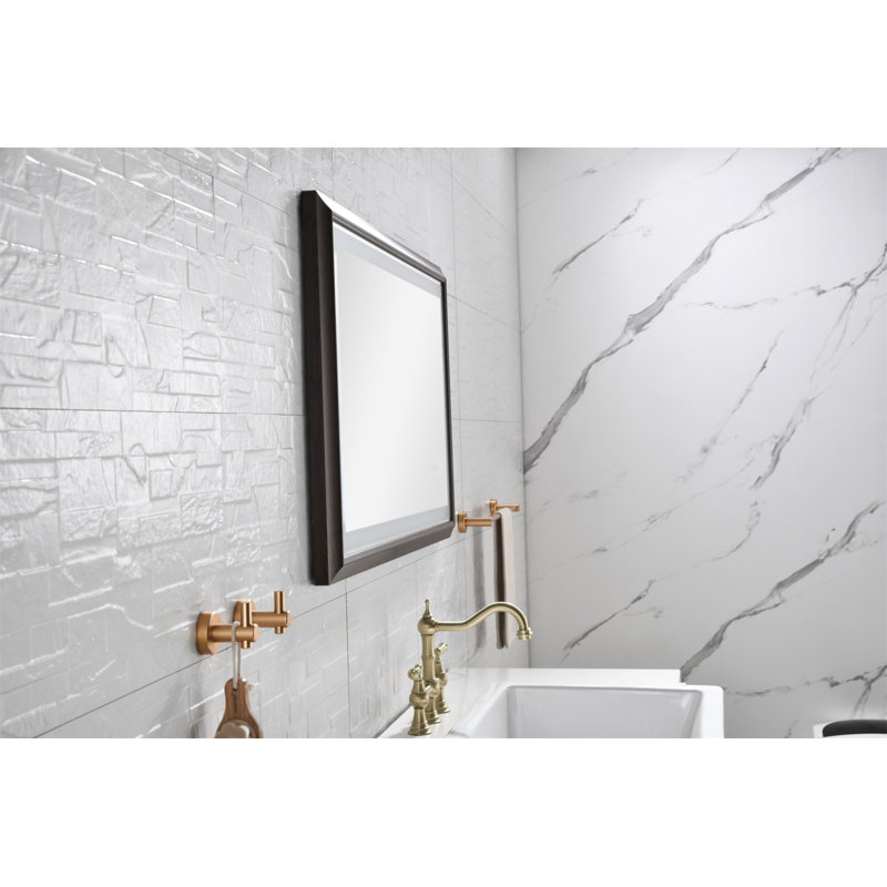 Multifunctional Bathroom LED Mirror With Smart Touch Controls, 40" x 24"