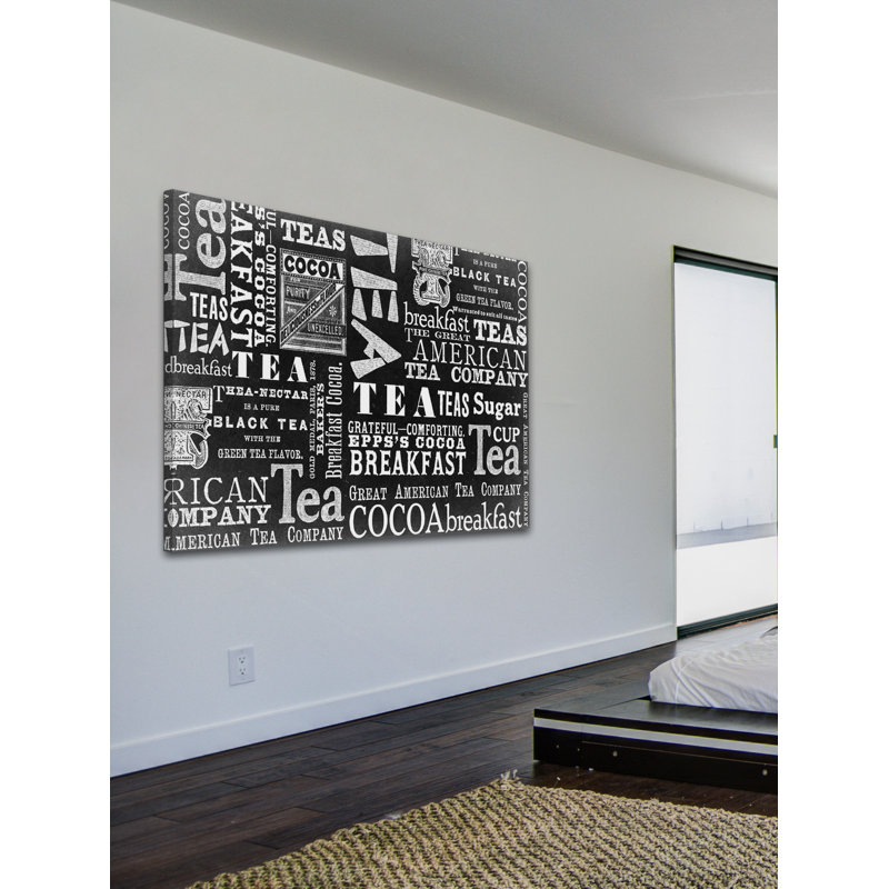 "Café warm", reproduction d’art textuel non encadrée sur toile, H 12 po x l 18 po x 1,5 po