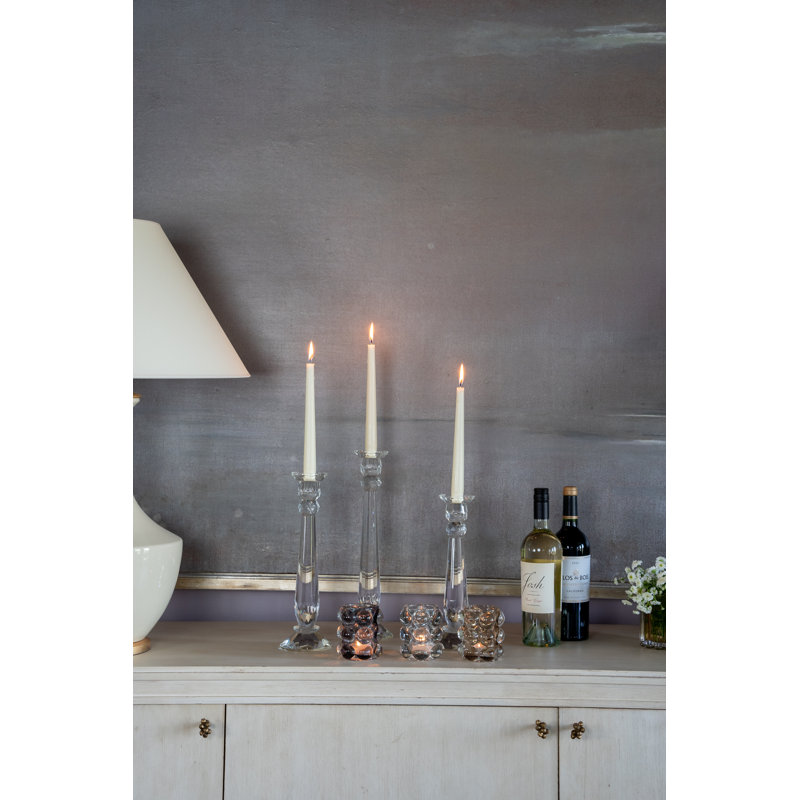 Cedella 14.5'' H Crystal Tabletop Candlestick