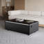 Table basse moderne intelligente avec réfrigérateur intégré, haut-parleurs Bluetooth, chargement sans fil, prise de courant, ports USB, lumière RVB, noir-2087354016