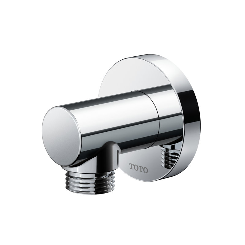 TOTO® Wall Outlet For Handshower, Round, Brushed Nickel - TBW01014U#BN, Brushed Nickel