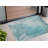 3' X 5' Teal Abstract Washable Non Skid Indoor Outdoor Area Rug