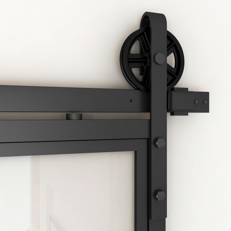 Modesto Sliding Door Wheel Frame Hardware Kit, 200cm