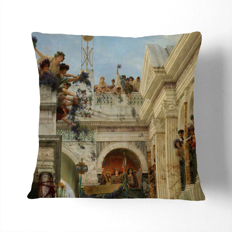 Spring Scatter Cushion, 40cm H x 40cm W x 15cm D