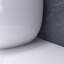 Toilette simple en forme d'œuf en blanc brillant
