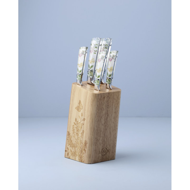 Butterfly Meadow Herbs 6-Piece Cutlery Block Set