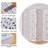 Classical Carved Room Divider - 5.75ft Wood Folding Privacy Screen-1566618889-1560984376
