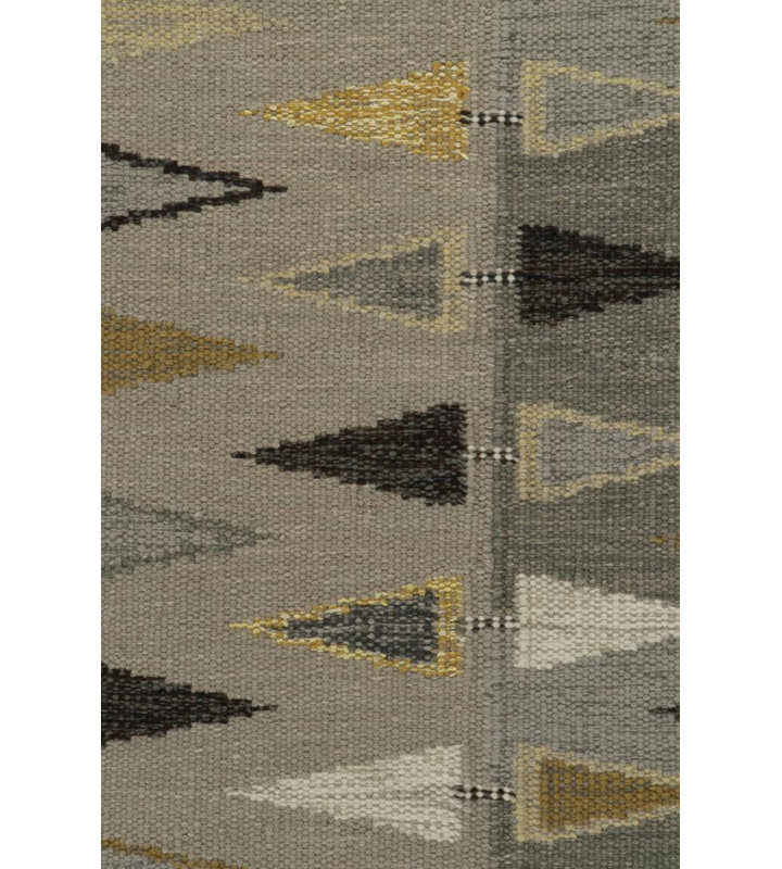 Scandinavian Wool Geometric Area Rug, Rectangle 12' x 16'