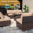 Lekeysha 13 Piece Sofa Seating Group with Fire fit table-1621305105