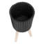 Jardinière 12 "noire pour l'Action de grâce et les douches Terrariums et plantes d'intérieur 10"