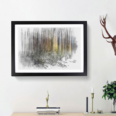 Forest Dreams in Abstract - Picture Frame Graphic Art Print
