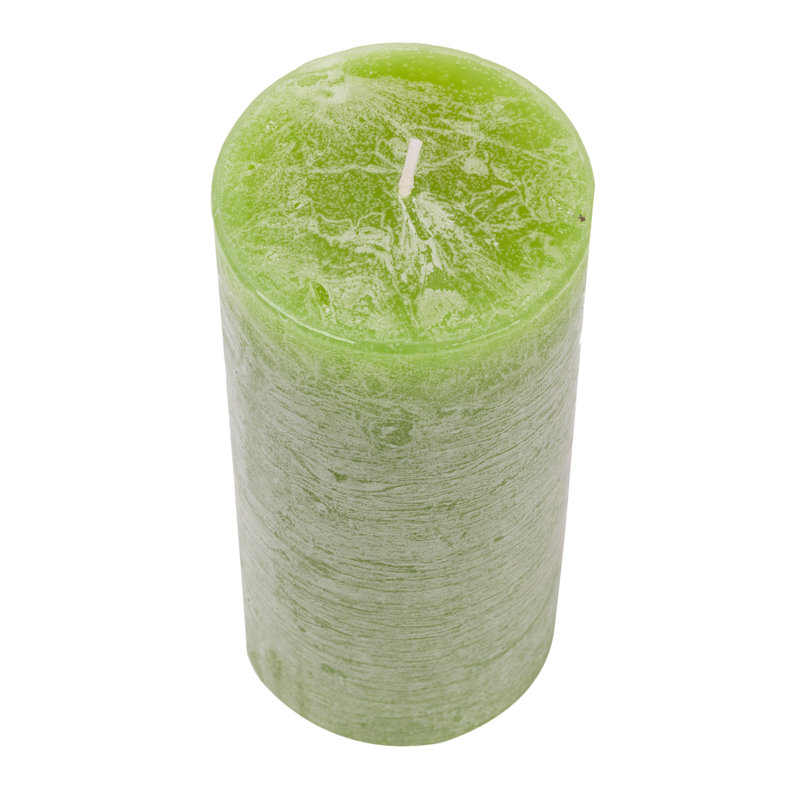 Bougie pilier parfumée 6 pièces, Citronnelle thaïlandaise, Vert
