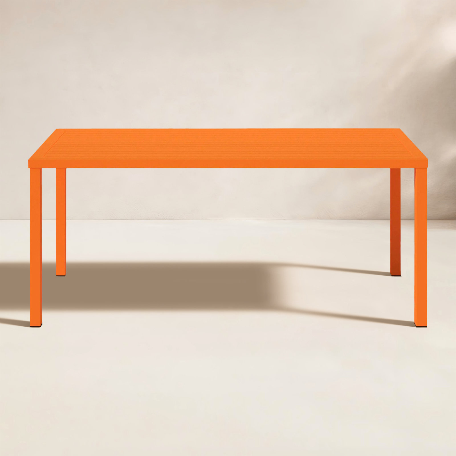 Ottie 71 " Patio Dining Table, Orange