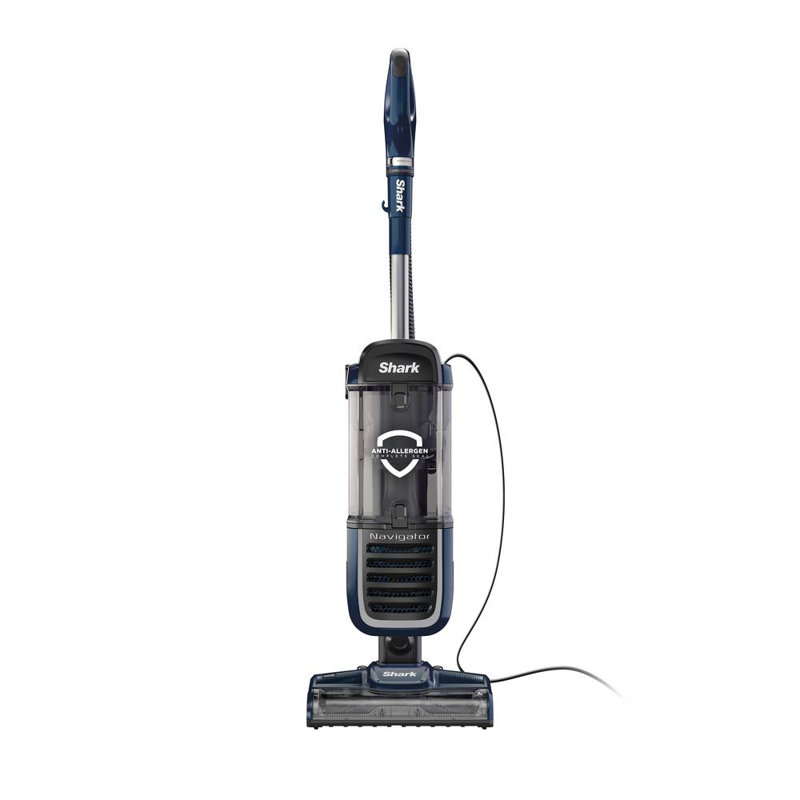 Shark Navigator Pro Complete Upright Vacuum with HEPA Filtration, Swivel Steering, Power Brush, Crevice Upholstery Tool, for Pet Hair & Multi-Surface Cleaning, Navy, 0.87 Qt. Dust Cup