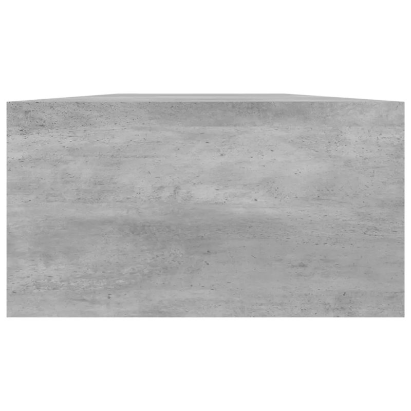 Dorle Wood Monitor Stand, Concrete Grey