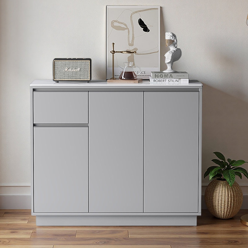 Luxury fashion large capacity storage shoe cabinet, Light Gray, 39.37'' H x 47.24'' W x 14.17'' D