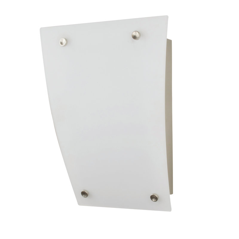 Plafonnier encastré nickel satiné 1 lumière Hightsville
