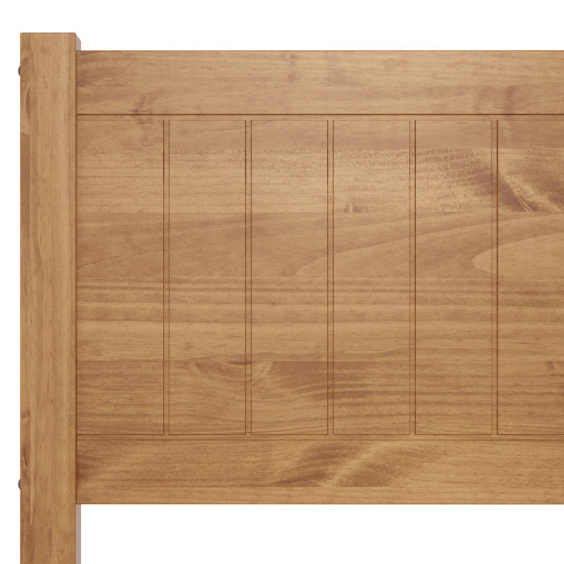Maya Bed Farmhouse Solid Wood Bed with Chunky, Sturdy Posts - Rustic Style, Full