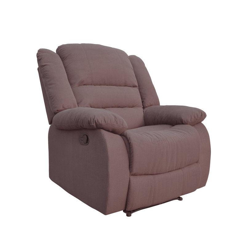 Esteban Upholstered Recliner, Brown