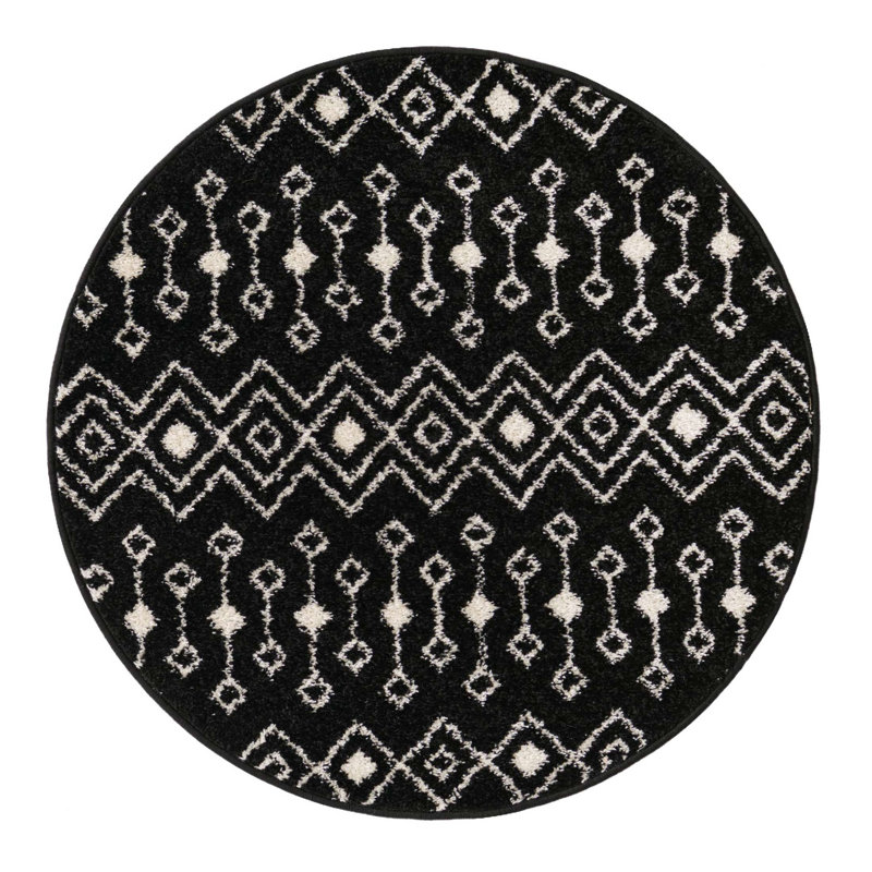Somerville Geometric Indoor Rug, Round 3'1"
