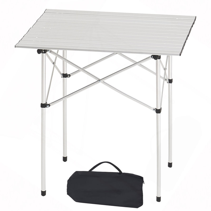 Table de camping pliante en aluminium