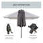 Briyonna 440cm X 256cm Rectangular Lighted Market Parasol-1074826723