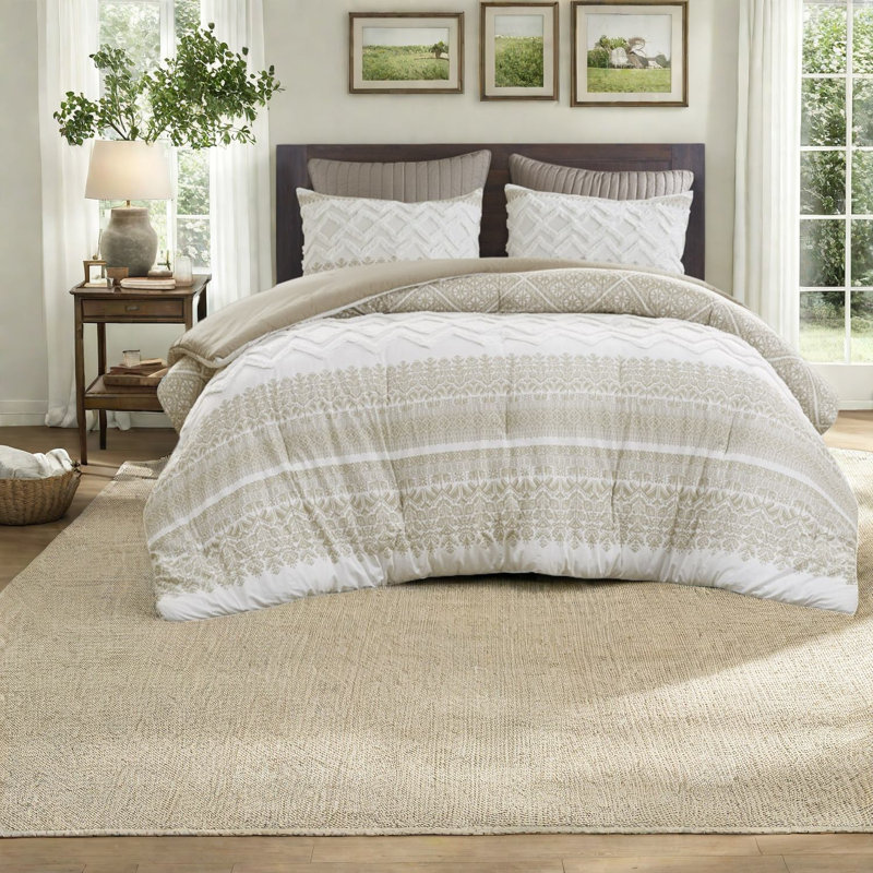 Premium Cotton Bedding Sets Full Queen, Farmhouse Chenille For Home