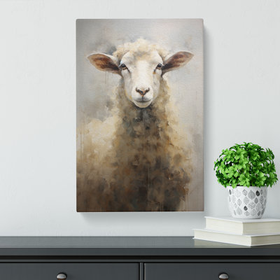 Sheep Contemporary No.2 - Wrapped Canvas