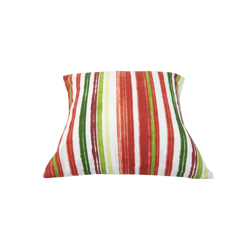 BozantoInc Striped Indoor/Outdoor Reversible Throw Pillow