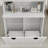 Cabinets with Tilt-Out Laundry Baskets &amp; Adjustable Shelves for Bathroom, Snow White | Minimalist MDF