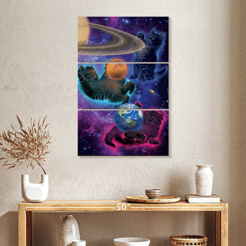 Brampt Cosmic Kittens, 38" H x 24" W