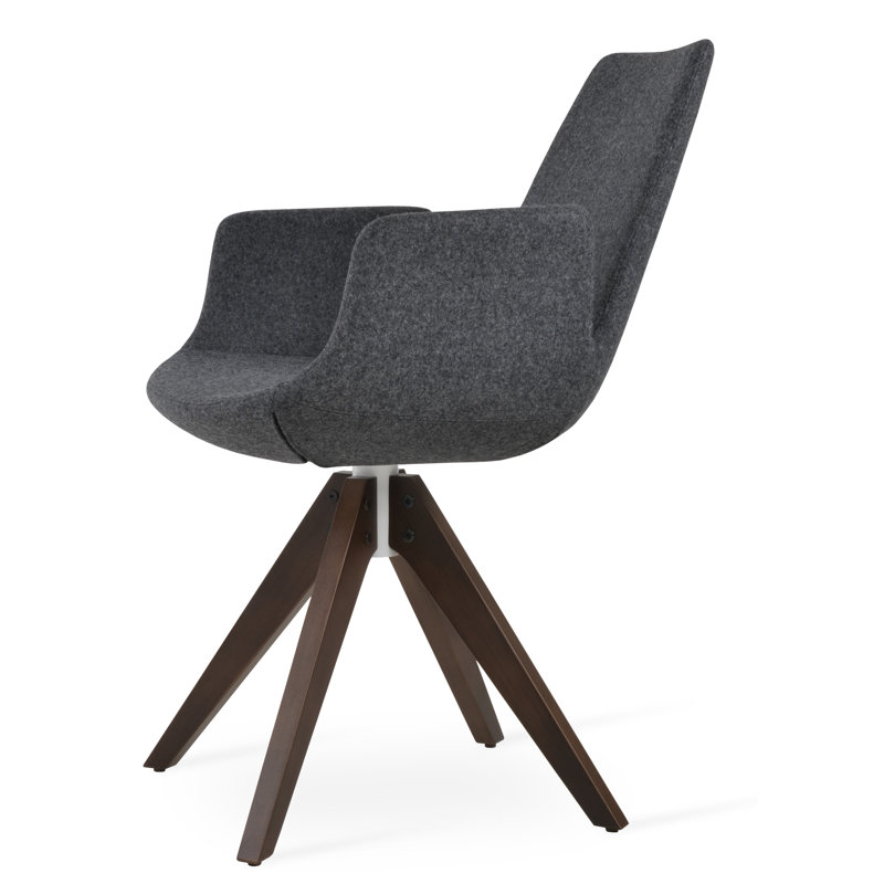 Fauteuil pivotant Eiffel Pyramid, Gris foncé