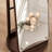 360° Swivel Full Length Mirror With Solid Rubber Wood Base And Storage Hooks