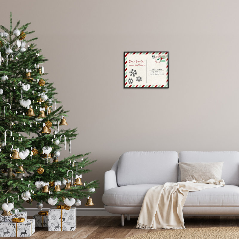 "Cadre de carte postale simple" par Lil 'Rue sur toile, Giclée encadrée noir minuit, H 16 po x l 20 po