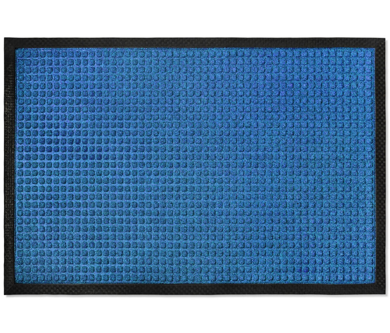 Paillasson Zoeey, Bleu, 72 po x 48 po