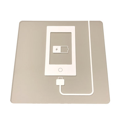 Smartphone Gray 4.75 x 4.75" Indoor Outdoor Made from 1/8" Thick Acrylic