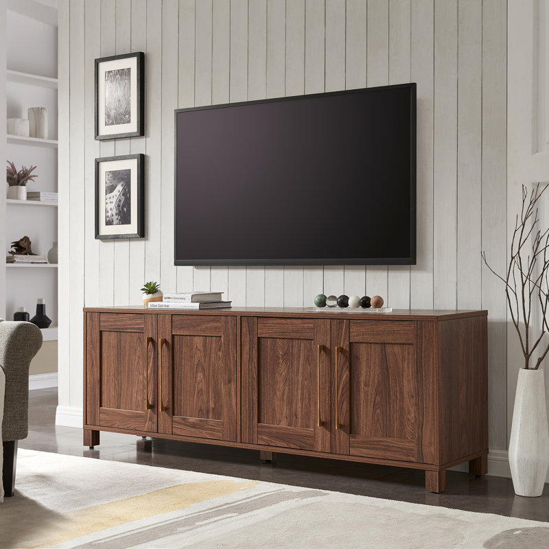 Chabot Rectangular TV Stand for TVs up to 75" in Walnut, Walnut