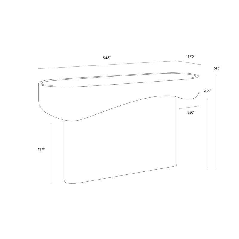 Oreste 64.5'' W Console Table