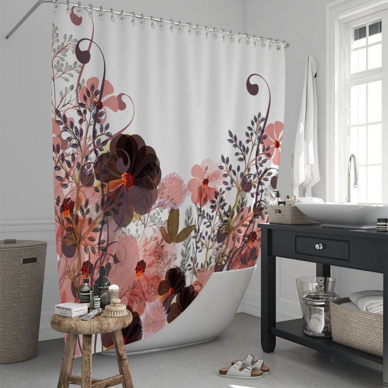 Rideau de douche simple Deilkes, H 72 po x l 70 po