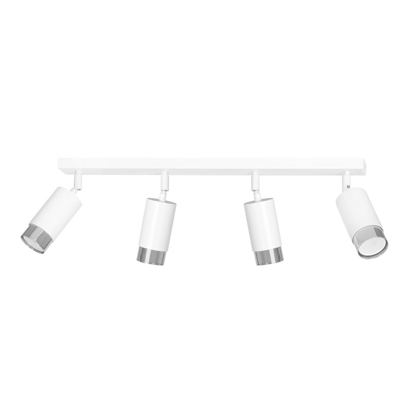 Cromwell 78cm 4 -Light Track Kit, Chrome, White