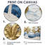 Art mural Cleao Golden Aqua Plams On The Beach I - Palmiers et palmiers-2064794478-2064794434-2064794438
