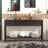Entryway Console Table, 60" Long Sofa Table With Two Different Size Drawers And Bottom Shelf-1233390891-1233390888